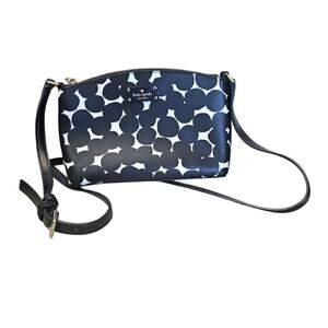 Kate Spade Millie Grove Street Splodge Dot Crossbody Bag Black and White